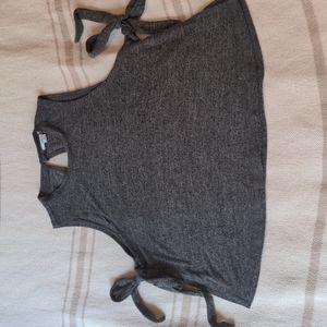 2/$12 O'Neill | grey knit crop top